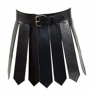 Minifalda con cinturón <span class=keywords><strong>de</strong></span> batalla <span class=keywords><strong>de</strong></span> gladiador <span class=keywords><strong>de</strong></span> la Legión romana antigua para hombres y mujeres, vestido <span class=keywords><strong>de</strong></span> armadura <span class=keywords><strong>de</strong></span> cuero PU Steampunk, <span class=keywords><strong>disfraz</strong></span> <span class=keywords><strong>de</strong></span> Cosplay griego - Product Image 6