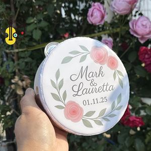 <span class=keywords><strong>Strumenti</strong></span> <span class=keywords><strong>musicali</strong></span> personalizzati da 6 pollici Design personalizzato fatto a mano prezzo del tamburello di nozze all'ingrosso per la festa della chiesa prezzo - Product Image 6