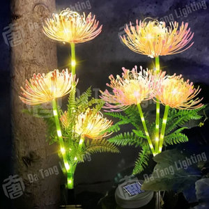 Luz Decorativa LED con Forma de Lirio Araña, Alimentada por Energía Solar, Impermeable IP65, para Paisajes y Decoración Navideña - Product Image 2