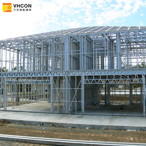 Vente Flash : Villa Préfabriquée en Acier Léger, <span class=keywords><strong>Belle</strong></span> Apparence, Isolation Thermique, Structure en Acier Léger Préfabriquée - Product Image 1