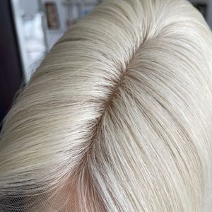 Raw European Medical <b>Wig</b> for Alopecia Silk Base Top Silicone HD Lace Front Medical Cap <b>Wig</b> Human Hair for Cancer Patients - Product Image 4