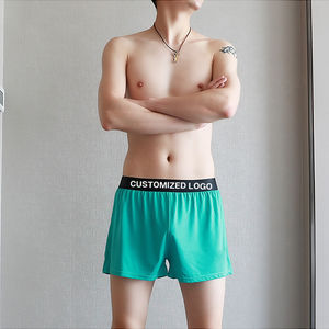 Fabricant de caleçons de luxe personnalisés Caleçons unis respirants en coton Sous-vêtements pour hommes Usage quotidien Caleçons amples en coton - Product Image 4