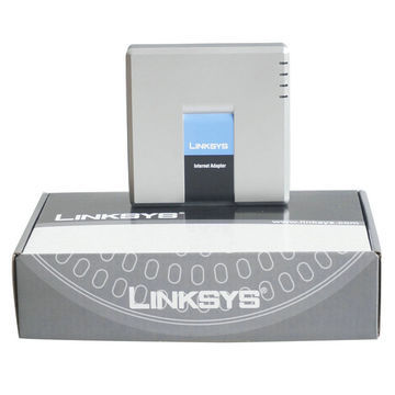 low cost SPA2102/PAP2T Internet Phone 2 FXS Adapter Unlocked SIP RJ45 Cable VoIP Gateway