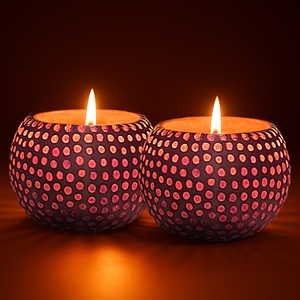 Handcrafted <b>Red</b> Dot Mosaic Glass Jar Soy Wax Scented <b>Candle</b> Premium Home Fragrance <b>Candle</b> for Festive Decor Gifts and Wholesale - Product Image 1