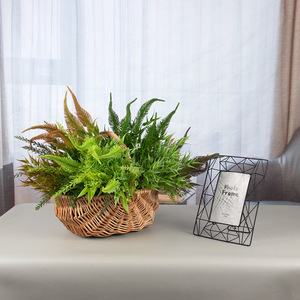 Steli artificiali misti di piante artificiali di foglie di acero di felce di Boston artificiali per la fattoria dell'interno all'aperto - Product Image 5