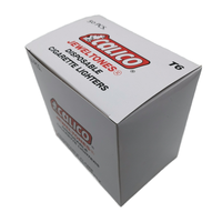 Nouvelles boîtes pliantes rondes avec couvercle, emballage en papier pour ligne d'emballage légère, avec gaufrage UV et pelliculage mat