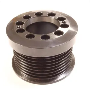 CNC Machine Turning 8610/1018/1.4122 Zinc Plate Performance Engineering Supercharger Pulleys,crankshaft Pulley Stainless Steel