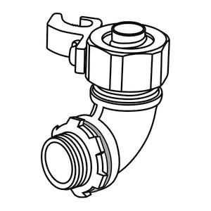 Connecteur étanche en fonte malléable <span class=keywords><strong>Conduit</strong></span> métallique flexible à 90 degrés pour gorge isolée par boîtier - Product Image 5