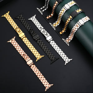 Crested — <span class=keywords><strong>Bracelet</strong></span> à maillons en acier inoxydable pour <span class=keywords><strong>Apple</strong></span> <span class=keywords><strong>Watch</strong></span>, pour <span class=keywords><strong>Apple</strong></span> <span class=keywords><strong>Watch</strong></span> série 7, iWatch, en acier inoxydable, 44,40m, avec adaptateurs - Product Image 1