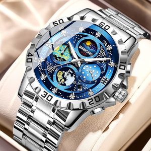 Montre à quartz pour hommes Van Gogh Starry Sky Montre-bracelet d'affaires de mode étanche avec <span class=keywords><strong>petit</strong></span> design à trois mains Bijoux de mode - Product Image 6
