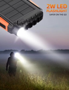เครื่องชาร์จพกพา 42800mAh เครื่องชาร์จพลังงานแสงอาทิตย์ พาวเวอร์แบงค์ ความจุ 50000mah ชาร์จเร็ว แบตเตอรี่สำรองภายนอก 5V3.1A สำหรับการตั้งแคมป์ - Product Image 2