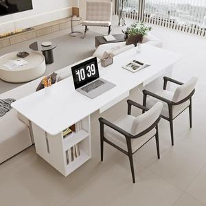 Modern Simple White Wood <strong>Desk</strong> with Drawer Multi-Functional Computer Table <strong>for</strong> <strong>Small</strong> Apartment <strong>Office</strong> - Product Image 6