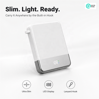 Chargeur sans fil magnétique portable QSF, batterie externe 5000 mAh, corps fin et rond avec sangle de poignet, charge rapide 15 W, powerbank magnétique