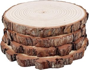 Dang dở 6-inch vừa thân thiện với môi gỗ lát Vòng tự nhiên thiết kế cho trang trí nội thất thủ công mỹ nghệ centerpieces bánh & DIY bán buôn - Product Image 1