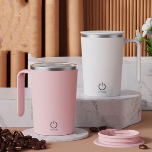 แก้วผสมอัตโนมัติแบบชาร์จไฟได้ ขนาด 400 มล. แก้วสแตนเลสแบบพกพา แก้วกาแฟ แก้วชานม - Product Image 5