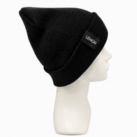 Gorro de Punto Geométrico Unisex para Adultos, 100% Acrílico, con Apliques a Rayas, Gorros de Invierno Personalizados, Gorra Ajustable Informal para Viajes