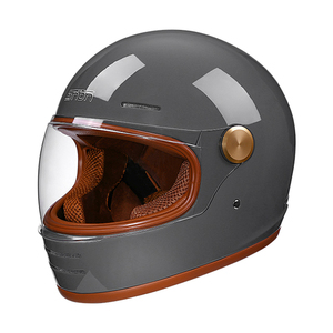 หมวกกันน็อคแบบเต็มใบ Mustang 907 รุ่น Fullface Visor Carbon Re Racer สำหรับรถจักรยานยนต์ไฟฟ้า อุปกรณ์เสริมสำหรับมอเตอร์ไซค์ ได้มาตรฐาน DOT สไตล์เรโทร - Product Image 6