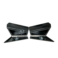 Sous-caisse de boîte à outils de camion d'angle conique de plat en alliage d'aluminium imperméable avec le revêtement extérieur noir de poudre