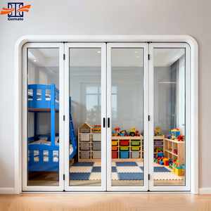 Thương mại cấp hoạt động trơn tru hệ thống nhà bên ngoài bi-gấp accordion cách âm cửa nhôm Patio kính gấp cửa - Product Image 3