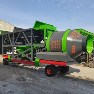 Pabrik Pengaduk Beton Portabel Kontainer, Pabrik Pencampur dan Pembuat Beton untuk Konstruksi Jalan - Product Image 1