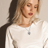 Bijoux fins pour femmes hommes 925 argent Sterling oxydé archange Saint Michael croix pendentif collier