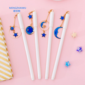 Geen Voorraad Kantoor En School Briefpapier 0.5Mm Zwarte Inkt Pen Creatieve Ster Planeet Hanger Promotionele Pen Schattige Gel Pennen - Product Image 3