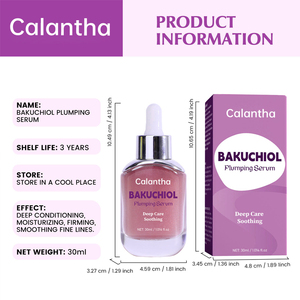 Venta al por mayor de Navidad 30ml suero de reparación para el cuidado facial antienvejecimiento Etiqueta Privada Bakuchiol blanqueamiento y plumping características forma líquida - Product Image 2