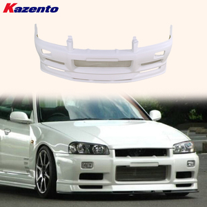 Kits de Carrocería de Parachoques Delantero de Fibra de Vidrio <span class=keywords><strong>URR</strong></span> para Nissan Skyline R34 GTT (2 y 4 Puertas) - Product Image 1