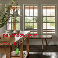 Proveedor de Ventanas de PU, Extrusión Personalizada de Perfiles de Fibra de Vidrio GFRPU, Resistentes a la Corrosión, para Fabricación de Marcos de Puertas y Ventanas de Villas