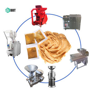 Hazelnut Mài bơ đậu phộng làm cho thiết bị tự động quy mô cao các loại hạt bơ dây chuyền sản xuất máy làm bơ óc chó - Product Image 3