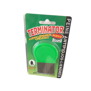 Terminator Anti Lice Flea Comb For Hair 100% Effective For All Hair Types Blue Green Pink - Product Image 4