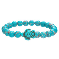 Bracelet en pierres de turquoise naturelles très vendu, bijoux bohèmes, accessoires de plage, bracelet de plage