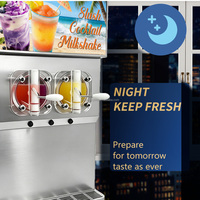 Machine à slush commerciale à 3 réservoirs, machine à boissons glacées, machine à cocktails prêts à boire, machine à slush, machine à café glacé
