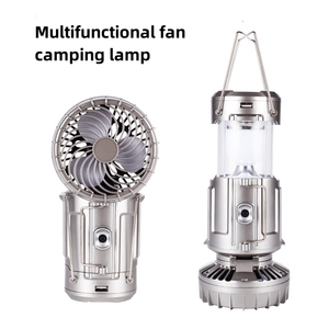 Lanterne solaire à led <span class=keywords><strong>lampe</strong></span> portable camping en plein air <span class=keywords><strong>lampe</strong></span> de tente extérieure USB nouveau ventilateur électrique <span class=keywords><strong>lampe</strong></span> de camping - Product Image 2