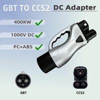 Adaptador de Carga Rápida CC de 1000V 400A Gbt a Ccs2, Conector de Carga Rápida de Alta Corriente a Prueba de Agua para Vehículos de Nueva Energía