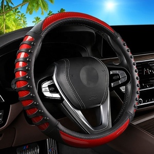 Housse de <span class=keywords><strong>volant</strong></span> de voiture en <span class=keywords><strong>cuir</strong></span> pour sports d'hiver avec protection antidérapante - Product Image 3