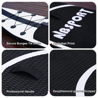 Planche de surf gonflable de qualité supérieure, design kayak, planche de sport, tapis flottant, paddleboard avec accessoires
