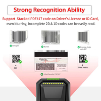 Nuevo Escáner de Código de Barras Omnidireccional 2D Syble AK-9608H, Escáner de Código QR de Escritorio Manos Libres, Terminal Android USB