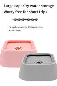 Moderno y Duradero Bebedero para Perros y Gatos con Diseño Sólido, Antideslizante, con Protección para el <span class=keywords><strong>Cuello</strong></span>, Forma Cuadrada, Material PP, Portátil - Product Image 4