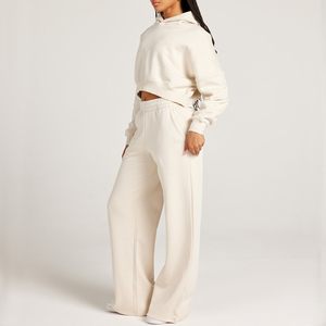 Nuovi <span class=keywords><strong>Pantaloni</strong></span> Sportivi Premium <span class=keywords><strong>Beige</strong></span> a Gamba Larga per Donna, Design Confortevole e Vestibilità Rilassata - Product Image 5