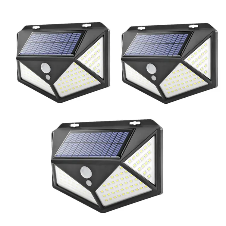 Lampada da giardino solare 1000lm IP65 lampada da parete di sicurezza per esterni con sensore di movimento a luce solare a Led per la casa impermeabile