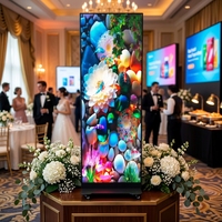 Écran d'affichage LED pliable intérieur HD P2.5 de haute qualité, meilleur prix pour une enseigne publicitaire numérique LED