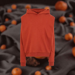 Sudadera de Manga Larga Holgada de Jersey Transpirable de Alta Calidad, Otoño, Logotipo Personalizado, Talla Grande, Sudadera con Capucha Maxi con Volantes para Mujer - Product Image 3