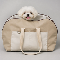 Sac de transport pour animaux de compagnie YAOYUE en toile kaki avec poche avant, à porter à la main, à l'épaule ou en bandoulière, pour petits chiens et chats