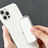 Support de téléphone portable universel en gros avec logo imprimé, adhésif arrière, anti-tremblement, mini support de téléphone