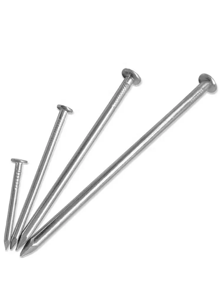 High strength Flat Head Polished Custom Special Concrete Nail Decoration Hook Common Nails
