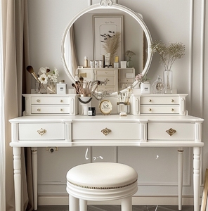 Nouvelle Coiffeuse Moderne de Luxe en Bois avec Miroir Éclairé et Rangement pour Chambre à Coucher - Product Image 5