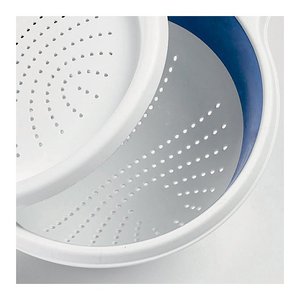 Scolapasta <b>Plastica</b> (23cm) con coperchio TOSCA Grigio 55752 - Product Image 2