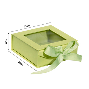 Hộp Quà Tặng Với Cửa Sổ Pvc Rõ Ràng Nắp Phẳng Ủng Hộ Hộp Tùy Chỉnh Xem Trên Cùng Đồ Chơi Bao Bì Đồng Hồ Kích Thước - Product Image 2