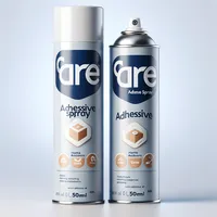 Spray adhésif artisanal pour papier, tissu, mousse - Séchage rapide, liaison permanente, sans plis - Bombe aérosol de 500 ml